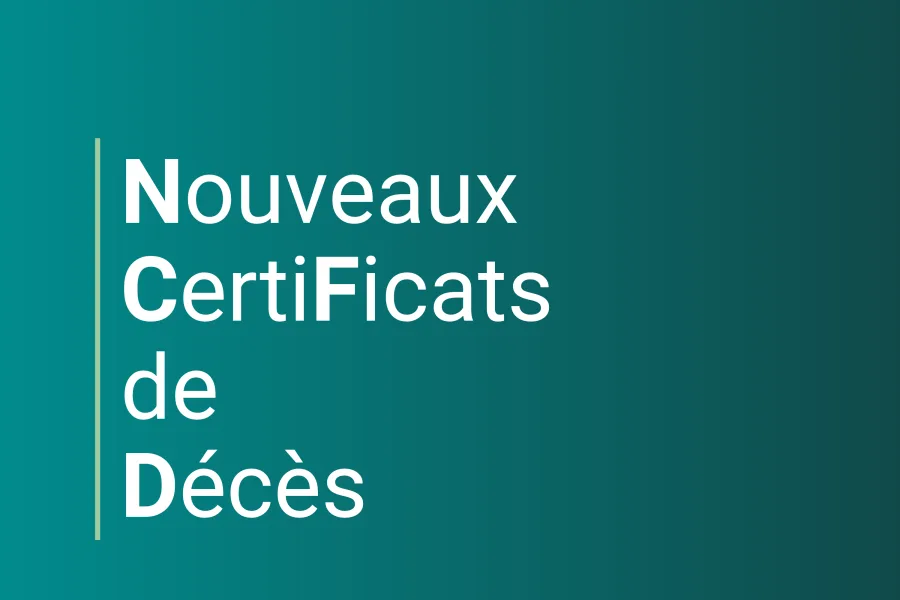 Nouveaux certificats de décès