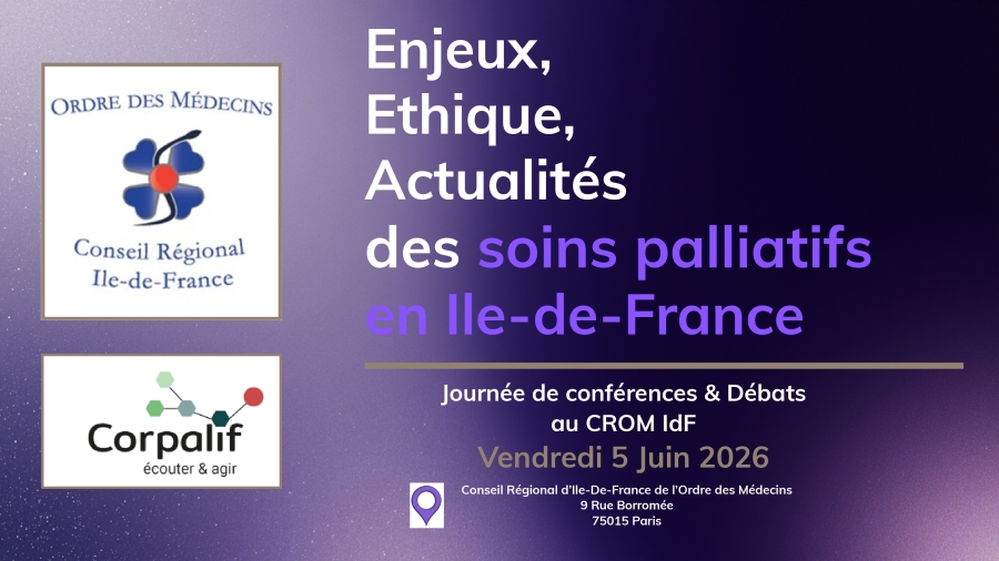 Save-the-date : Enjeux et pratiques des soins palliatifs - 5 juin 2026
