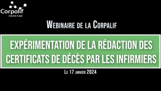 Illustration - Expérimentation : certificats de décès rédigés par les infirmiers